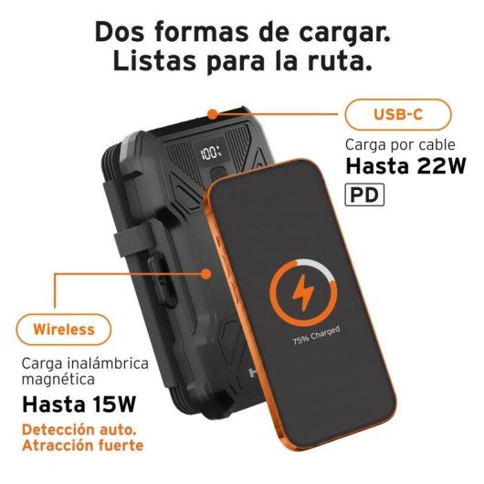 Power Bank HEAD Trek 20.000 mAh 22 W Carga solar