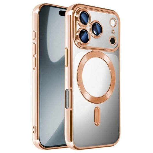 Funda COOL para iPhone 17 Pro / 18 Pro Magnética Borde Dorado