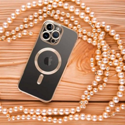 Funda COOL para iPhone 17 Pro / 18 Pro Magnética Borde Dorado
