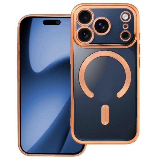 Funda COOL para iPhone 17 Pro Max / 18 Pro Max Magnética Borde Dorado
