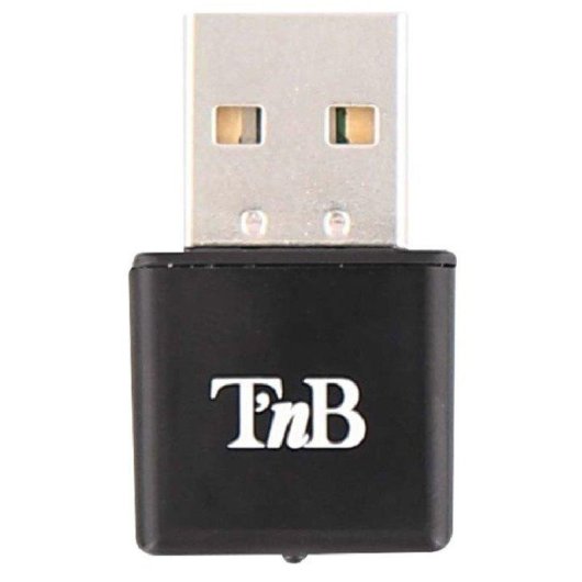 Adaptador WiFi USB TnB ADWF300N 300 Mbps 2,4 GHz negro