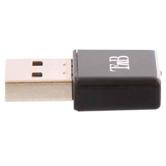 Adaptador WiFi USB TnB ADWF300N 300 Mbps 2,4 GHz negro