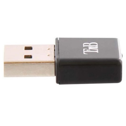 Adaptador WiFi USB TnB ADWF300N 300 Mbps 2,4 GHz negro