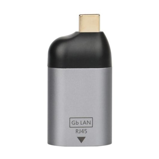 Adaptateur TnB MINITCRJ45 RJ-45 vers USB Type-C Gris