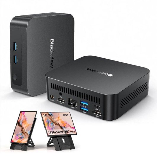 Miniordenador Blackview MP300 Intel Core 5 210H/16 GB/512 GB SSD/Windows 11/Gráficos Intel