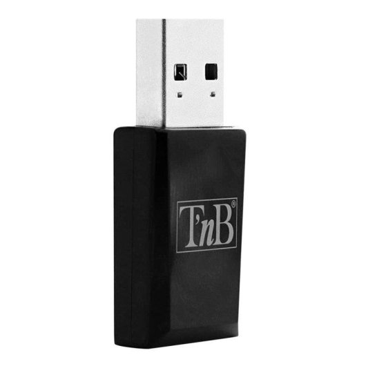 Adaptador Wi-Fi TnB ADWF1300ACN USB 3.0 AC1300 Negro