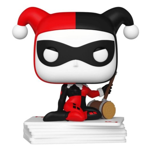 Figura Funko Pop Harley Quinn con carte 12,1 cm