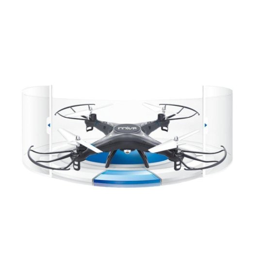 Dron con cámara Innova by Innova Celular Ufo 2MP Estabilización 6 ejes Blanco/azul