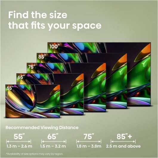TV Hisense RGB MiniLED 65UR8S 65" 4K UltraHD 180Hz Smart TV VIDAA HDR10+ Dolby Atmos