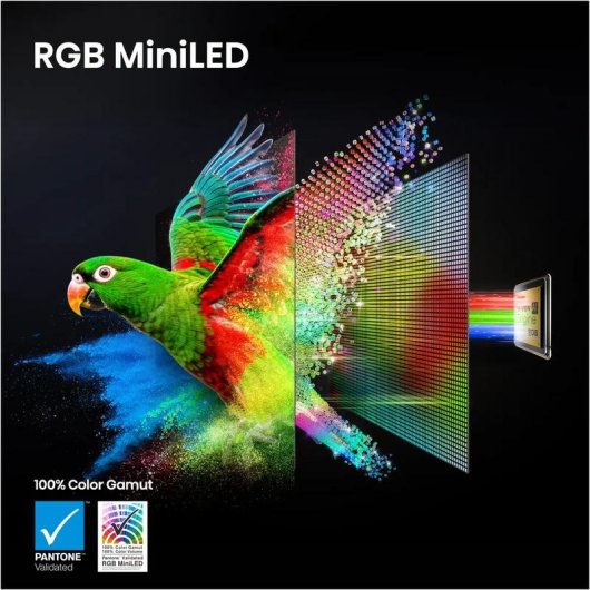 TV Hisense RGB MiniLED 65UR8S 65" 4K UltraHD 180Hz Smart TV VIDAA HDR10+ Dolby Atmos