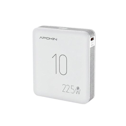 Power Bank APOKIN 10000 mAh 22,5 W Idonea all’aereo Bianca