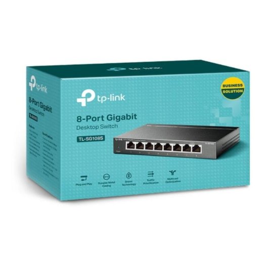 Switch TP-Link TL-SG108S 8 Ports RJ45 Gigabit Nicht Verwaltert