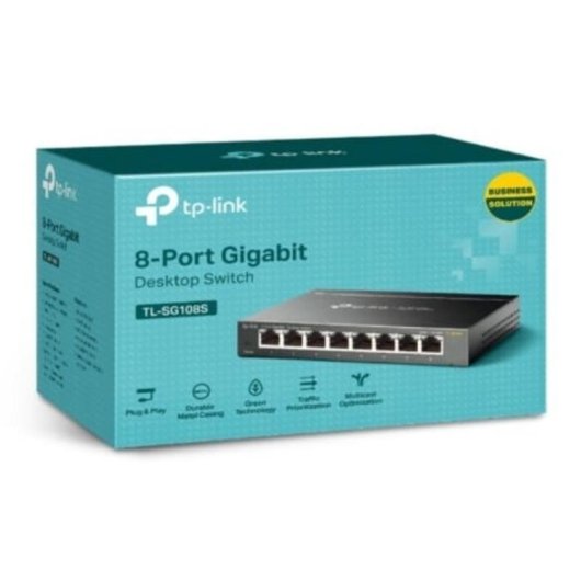 Switch TP-Link TL-SG108S 8 Ports RJ45 Gigabit Nicht Verwaltert