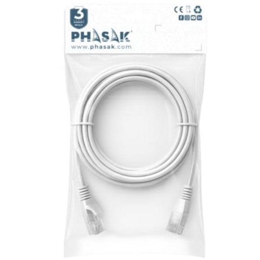 Cavo Phasak Cat.6A S/FTP 2 m grigio