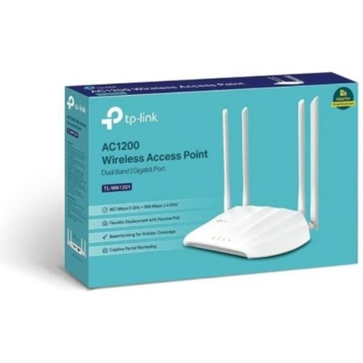 Punto de Acceso Inalámbrico TP-Link TL-WA1201 AC1200 2,4 GHz/5 GHz PoE 4 antenas