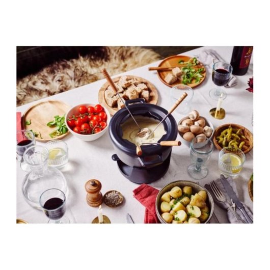 Set fondue BEKA Nori 2 L fonte noire 8 personnes