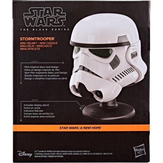 Capacete Stormtrooper mini The Black Series Hasbro 15 cm