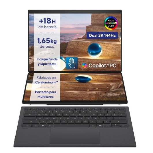 Laptop ASUS Zenbook Duo OLED 14" Intel Core Ultra 9 386H 32GB 1TB SSD Windows 11 Home