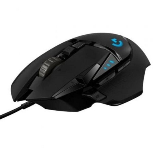Ratón Logitech G G502 HERO USB 25600 DPI negro RGB 11 botones
