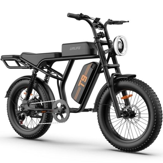 Bicicleta Eléctrica URLIFE T9 Neumáticos 20" Suspensión Total 100 km