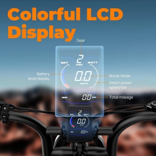 Bicicleta Eléctrica URLIFE T9 250W 48V 100 km 20" Todoterreno