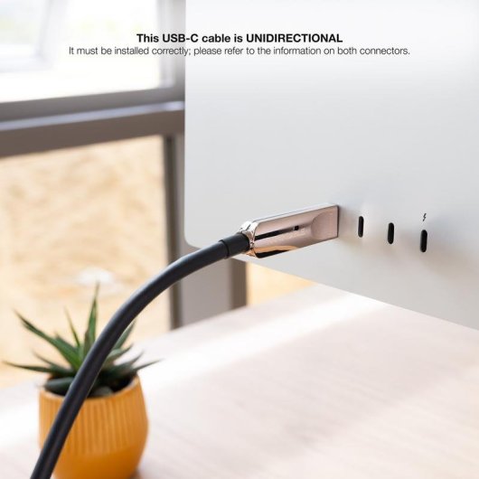 Cable USB-C Nanocable AOC USB 3.2 Gen 2x1 10 Gbps 60 W 8K a 60 Hz 5 m negro