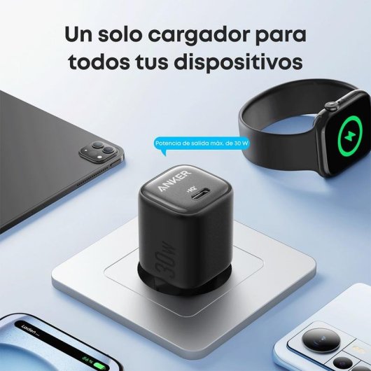 Chargeur mural Anker 30 W USB-C Power Delivery noir