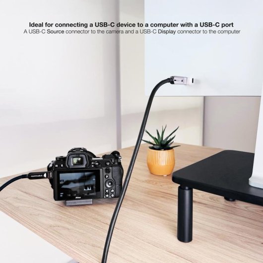 Cable USB-C Nanocable AOC Gen2x1 60W 10Gbps 8K 10 m