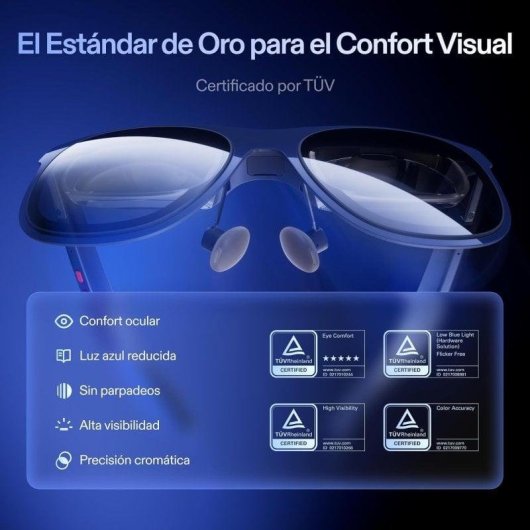 XREAL 1S Gafas AR Micro-OLED 1920x1200 52° FOV 120 Hz 3DoF