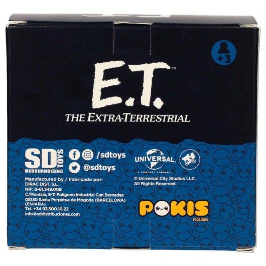 Mini Figura SD Toys Elliott y E.T. el Extraterrestre Pokis 8 cm