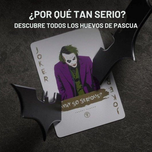 Baraja de cartas Theory 11 The Dark Knight Batman DC con estuche en relieve