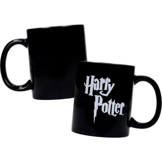 Beker SD Toys Harry Potter Logo Zwart Wit Keramiek 330 ml