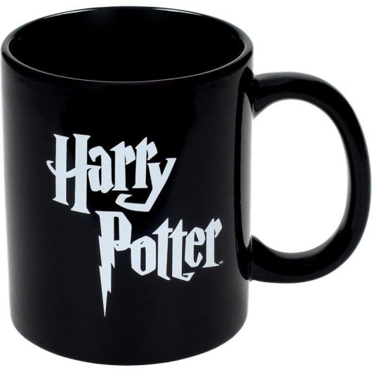 Beker SD Toys Harry Potter Logo Zwart Wit Keramiek 330 ml