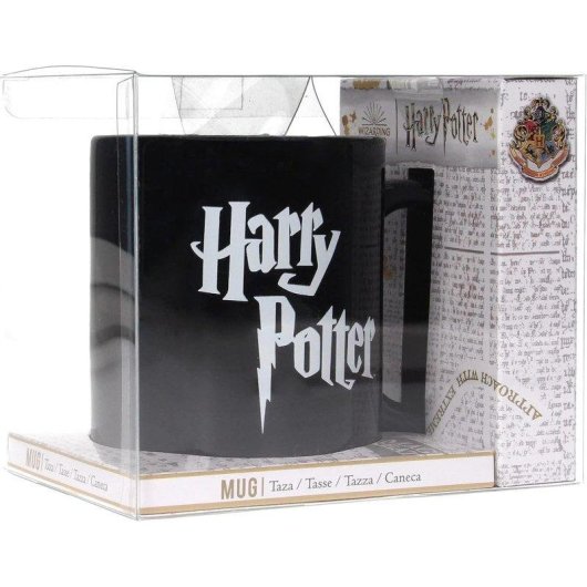 Beker SD Toys Harry Potter Logo Zwart Wit Keramiek 330 ml