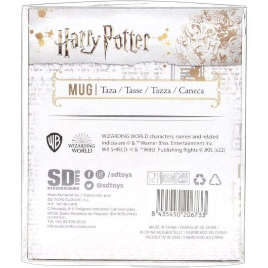 Beker SD Toys Harry Potter Logo Zwart Wit Keramiek 330 ml