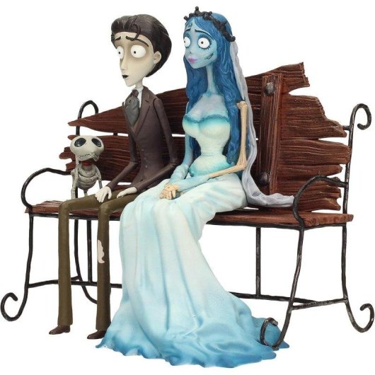 Figuras SD Toys La Novia Cadáver Victor Emily Zero Resina Pintadas a Mano