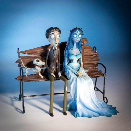 Figuras SD Toys La Novia Cadáver Victor Emily Zero Resina Pintadas a Mano