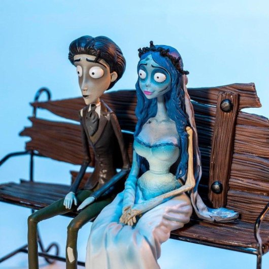 Figuras SD Toys La Novia Cadáver Victor Emily Zero Resina Pintadas a Mano