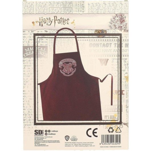 Schürze SD Toys Harry Potter Rot Logo Hogarts Polyester