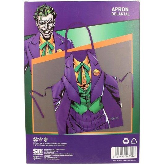 Delantal SD Toys Joker DC Vestuario Verde Flor Amarilla y Traje Morado