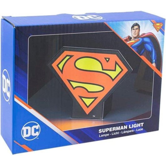 Lámpara Paladone DC Escudo Superman 12 cm 3 Pilas AAA