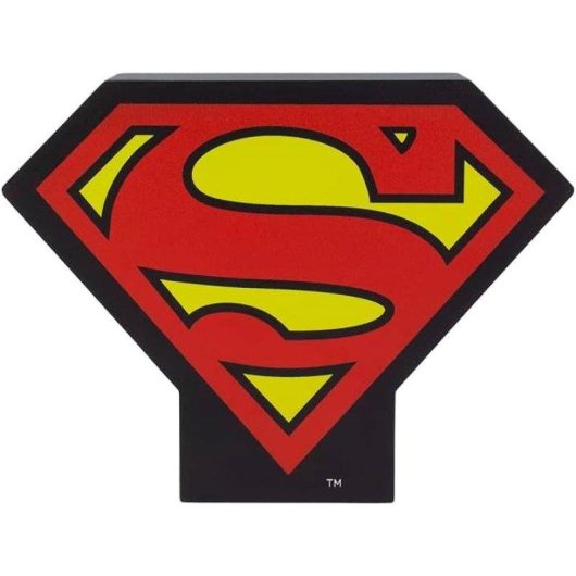 Lámpara Paladone DC Escudo Superman 12 cm 3 Pilas AAA