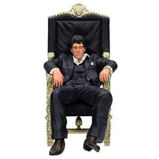 Figura SD Toys Scarface Tony Montana Sentado Diorama 18 cm