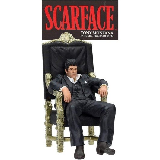 Figura SD Toys Scarface Tony Montana Sentado Diorama 18 cm