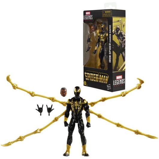 Figura articolata Iron Spider Aaron Davis Spider-Man Marvel Legends 15 cm