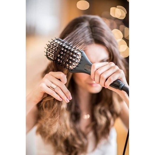 Piastra per Capelli Ceramica Remington CB7400 Straight 230ºC 3 Impostazioni Spegnimento automatico Nero