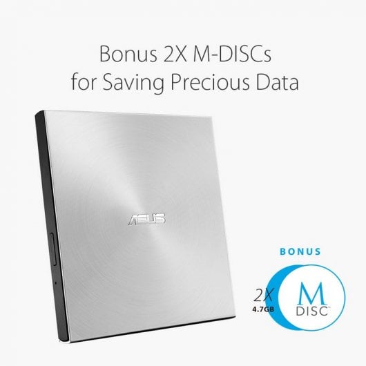 Asus SDRW-08U7M-U Grabadora DVD Externa USB Plata