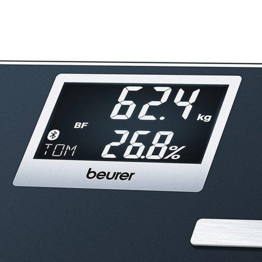 Balança Bioimpedância Beurer BF-700 Até 180 kg 6 Índices Bluetooth Ecrã LCD