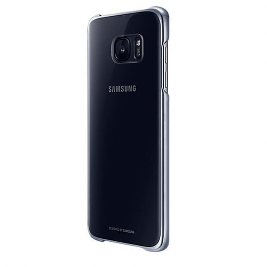 Coque transparente et noire Samsung pour Samsung Galaxy S7 Edge