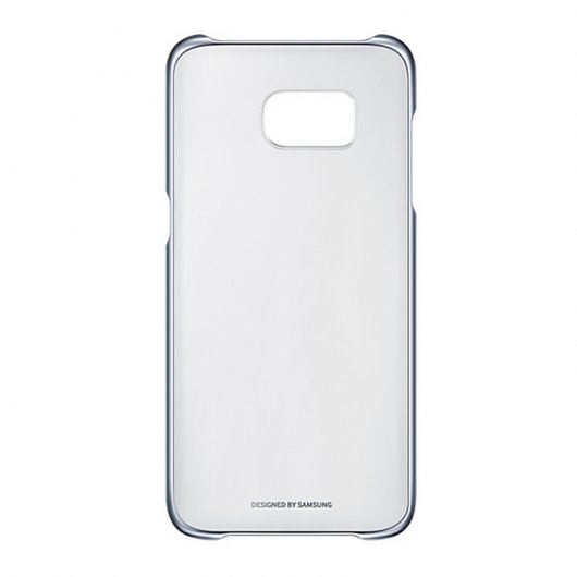 Coque transparente et noire Samsung pour Samsung Galaxy S7 Edge
